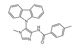 N-[5-(carbazol-9-yl)-1-methyl-1H-imidazol-4-yl]-4-methylbenzamide结构式
