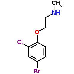 2-(4-Bromo-2-chlorophenoxy)-N-methylethanamine结构式