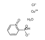 [Cu(μ-Cl)(μ-2-pyridyl-N-oxide)phosphonate)]*H2O结构式