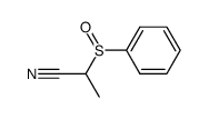 2-Benzenesulfinyl-propionitrile Structure