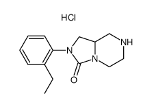 2-(2-ethylphenyl)hexahydroimidazo[1,5-a]pyrazin-3(2H)-one hydrochloride Structure