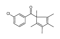 3-chlorophenyl 1,2,3,4,5-pentamethyl-2,4-cyclopentadienyl ketone Structure