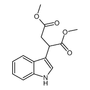 dimethyl 2-(1H-indol-3-yl)butanedioate Structure
