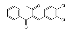 (2E)-2-[(3,4-dichlorophenyl)methylidene]-1-phenylbutane-1,3-dione结构式