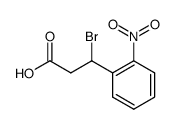 3-bromo-3-(2-nitro-phenyl)-propionic acid结构式