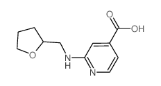 2-[(Tetrahydro-2-furanylmethyl)amino]-isonicotinic acid structure