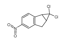 1,1-dichloro-4-nitro-1,1a,6,6a-tetrahydrocycloprop[a]indene结构式