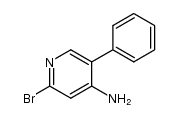 4-amino-2-bromo-5-phenylpyridine Structure
