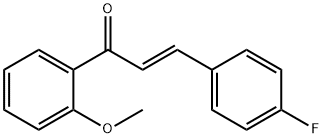 (2E)-3-(4-fluorophenyl)-1-(2-methoxyphenyl)prop-2-en-1-one structure