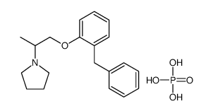 1-[1-(2-benzylphenoxy)propan-2-yl]pyrrolidine,phosphoric acid结构式