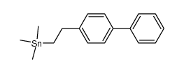 (2-([1,1'-biphenyl]-4-yl)ethyl)trimethylstannane Structure