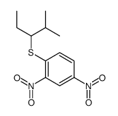 1-(2-methylpentan-3-ylsulfanyl)-2,4-dinitrobenzene结构式