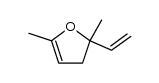 2,5-dimethyl-5-vinyl-2-oxolene Structure
