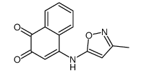 4-[(3-methyl-1,2-oxazol-5-yl)amino]naphthalene-1,2-dione Structure