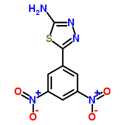 5-(3,5-Dinitrophenyl)-1,3,4-thiadiazol-2-amine结构式