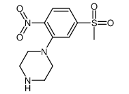 N-(5-METHYLSULPHONYL-2-NITROPHENYL)PIPERAZINE structure