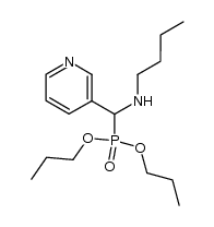 dipropyl ((butylamino)(pyridin-3-yl)methyl)phosphonate Structure