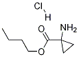 Cyclopropanecarboxylic acid, 1-aMino-, butyl ester, hydrochloride structure