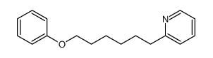 2-(6-phenoxyhexyl)pyridine结构式