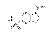5-(methylsulfamoyl)-N-acetylindoline结构式
