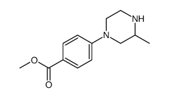 methyl 4-(3-methylpiperazin-1-yl)benzoate structure