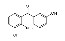 (2-amino-3-chlorophenyl)(3-hydroxyphenyl)methanone Structure