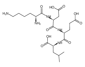 lysyl-aspartyl-glutamyl-leucine structure