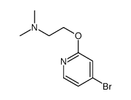 2-(4-bromopyridin-2-yloxy)-N,N-dimethylethanamine structure