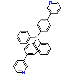 二苯基双(4-(吡啶-3-基)苯基)硅烷结构式