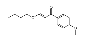 (E)-3-butoxy-1-(4-methoxyphenyl)prop-2-en-1-one结构式