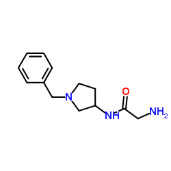 N-(1-Benzyl-3-pyrrolidinyl)glycinamide结构式