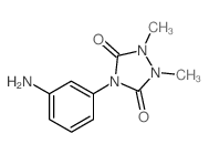 4-(3-aminophenyl)-1,2-dimethyl-1,2,4-triazolidine-3,5-dione(SALTDATA: FREE)结构式