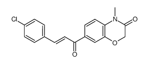 7-[(E)-3-(4-Chloro-phenyl)-acryloyl]-4-methyl-4H-benzo[1,4]oxazin-3-one结构式