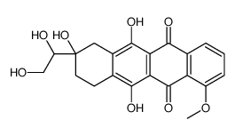 8-(1,2-dihydroxyethyl)-6,8,11-trihydroxy-1-methoxy-9,10-dihydro-7H-tet racene-5,12-dione structure