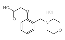 [2-(Morpholin-4-ylmethyl)phenoxy]-acetic acid hydrochloride Structure