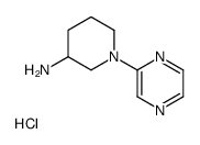 1-Pyrazin-2-yl-piperidin-3-ylamine hydrochloride structure