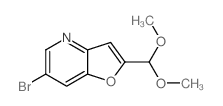 6-Bromo-2-(dimethoxymethyl)furo[3,2-b]pyridine structure