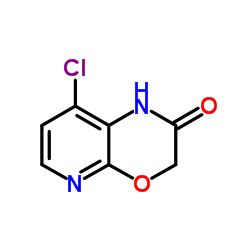 8-Chloro-1H-pyrido[2,3-b][1,4]oxazin-2(3H)-one结构式