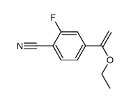 4-(1-ethoxyvinyl)-2-fluorobenzonitrile结构式