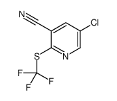 5-Chloro-2-[(trifluoromethyl)sulfanyl]nicotinonitrile Structure