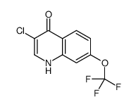 3-Chloro-4-hydroxy-7-trifluoromethoxyquinoline结构式