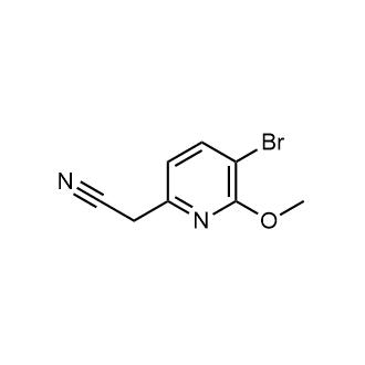 2-(5-Bromo-6-methoxypyridin-2-yl)acetonitrile Structure