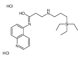 N-quinolin-5-yl-3-(3-triethylsilylpropylamino)propanamide,dihydrochloride结构式