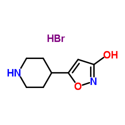 3-isoxazolol, 5-(4-piperidinyl)-, hydrobromide (1:1) Structure