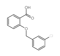 2-[(3-chlorobenzyl)oxy]benzoic acid结构式