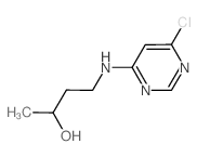 4-[(6-Chloro-4-pyrimidinyl)amino]-2-butanol Structure