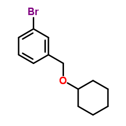 1-Bromo-3-[(cyclohexyloxy)methyl]benzene Structure