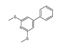 2,6-bis(methylthio)-4-phenylpyridine结构式