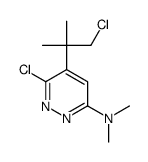 6-chloro-5-(1-chloro-2-methylpropan-2-yl)-N,N-dimethylpyridazin-3-amine结构式