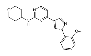 4-[1-(2-methoxyphenyl)pyrazol-4-yl]-N-(oxan-4-yl)pyrimidin-2-amine Structure